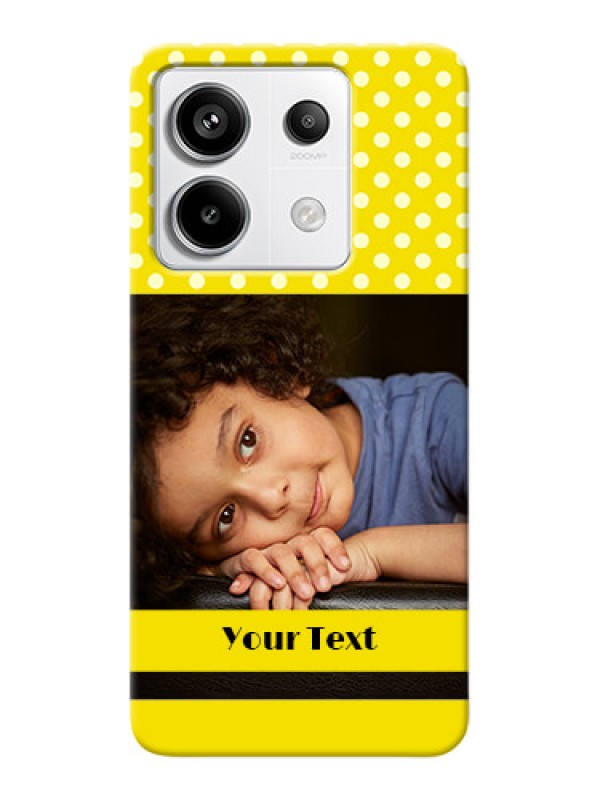 Custom Redmi Note 13 Pro 5G Custom Mobile Covers: Bright Yellow Case Design