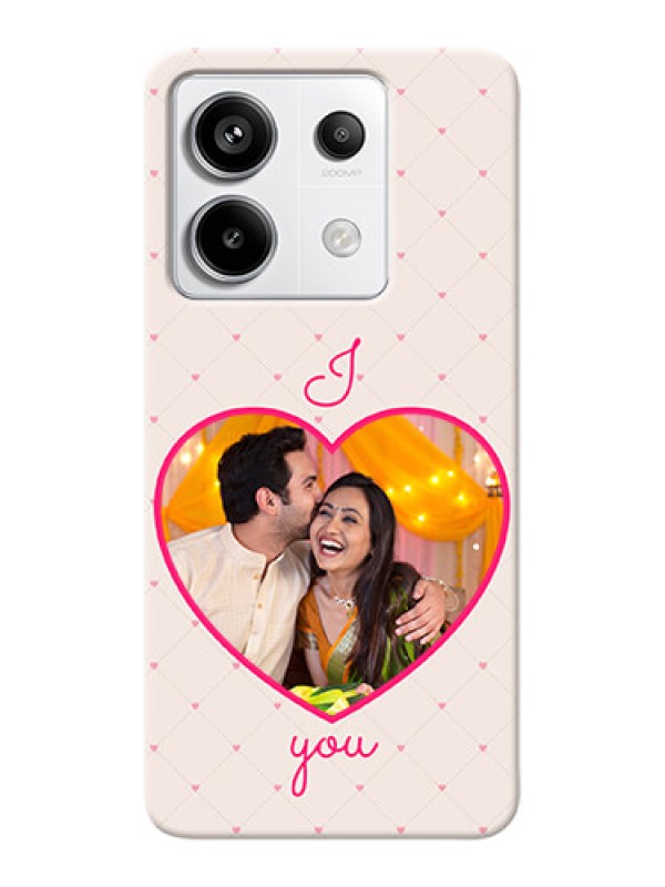 Custom Redmi Note 13 Pro 5G Personalized Mobile Covers: Heart Shape Design