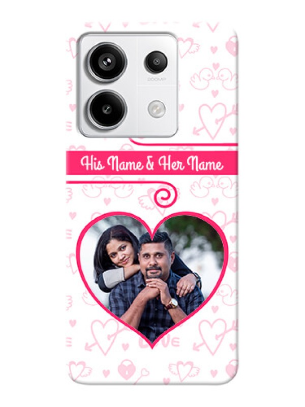 Custom Redmi Note 13 Pro 5G Personalized Phone Cases: Heart Shape Love Design