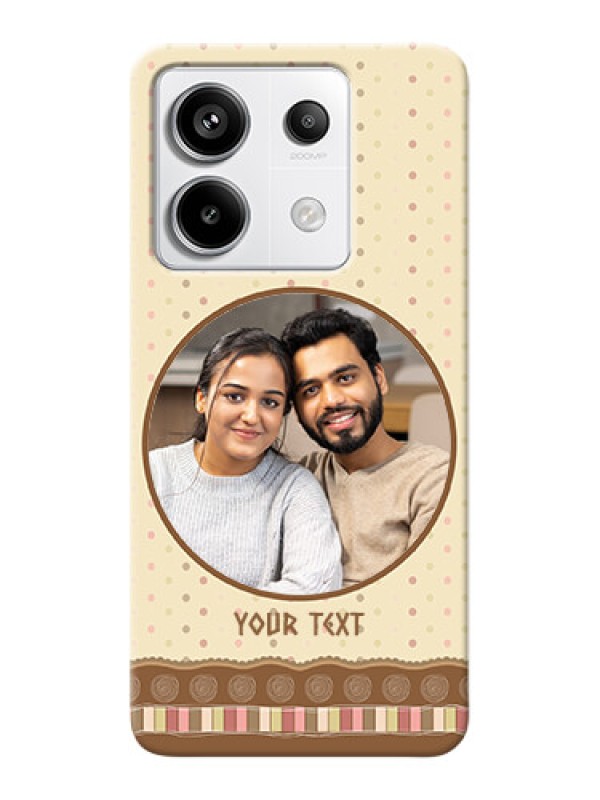 Custom Redmi Note 13 Pro 5G Mobile Cases: Brown Dotted Mobile Case Design