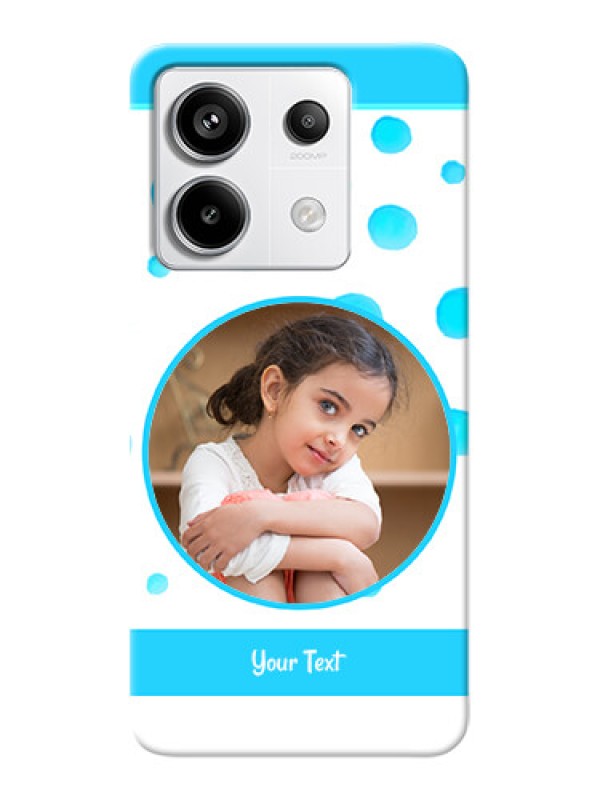 Custom Redmi Note 13 Pro 5G Custom Phone Covers: Blue Bubbles Pattern Design