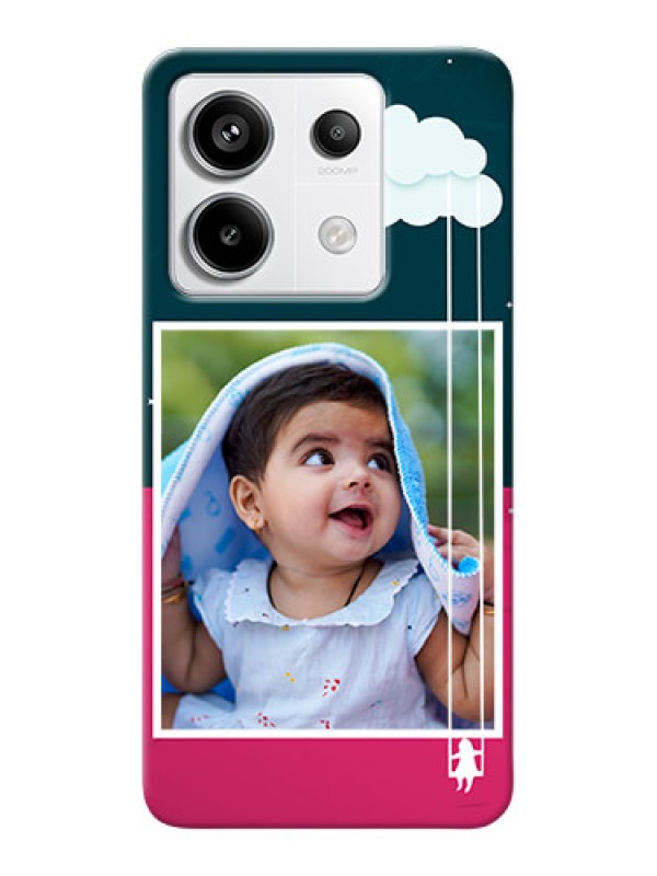 Custom Redmi Note 13 Pro 5G custom phone covers: Cute Girl with Cloud Design