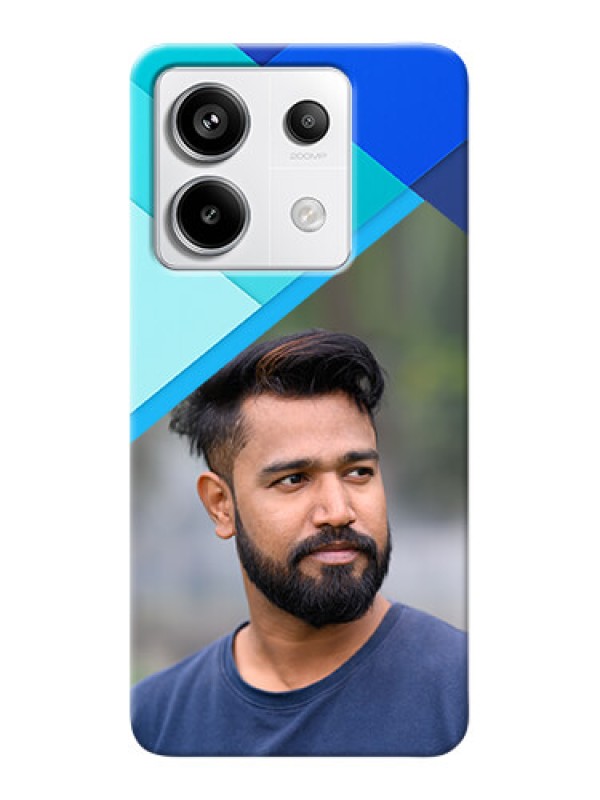 Custom Redmi Note 13 Pro 5G Phone Cases Online: Blue Abstract Cover Design