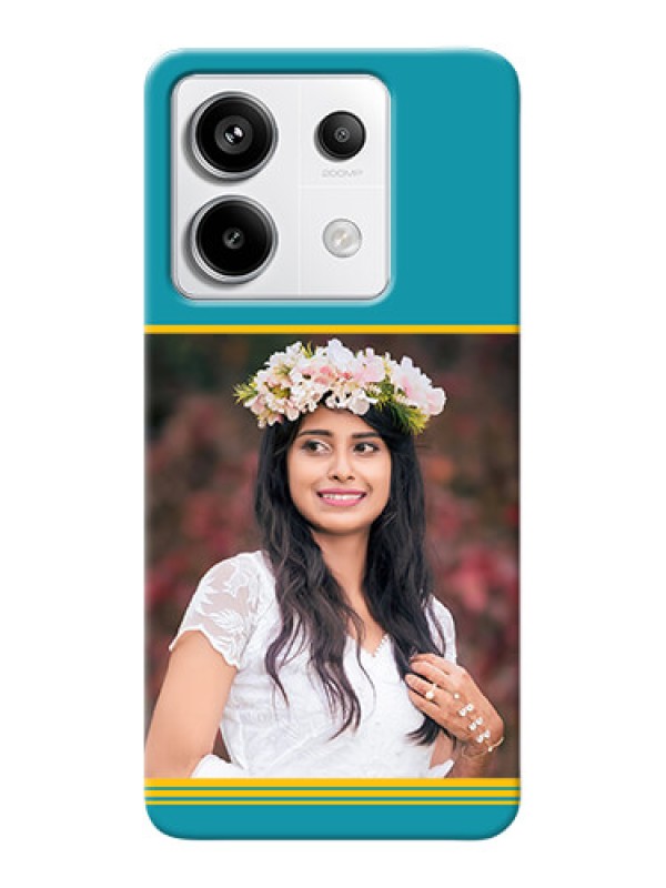 Custom Redmi Note 13 Pro 5G personalized phone covers: Yellow And Blue Design