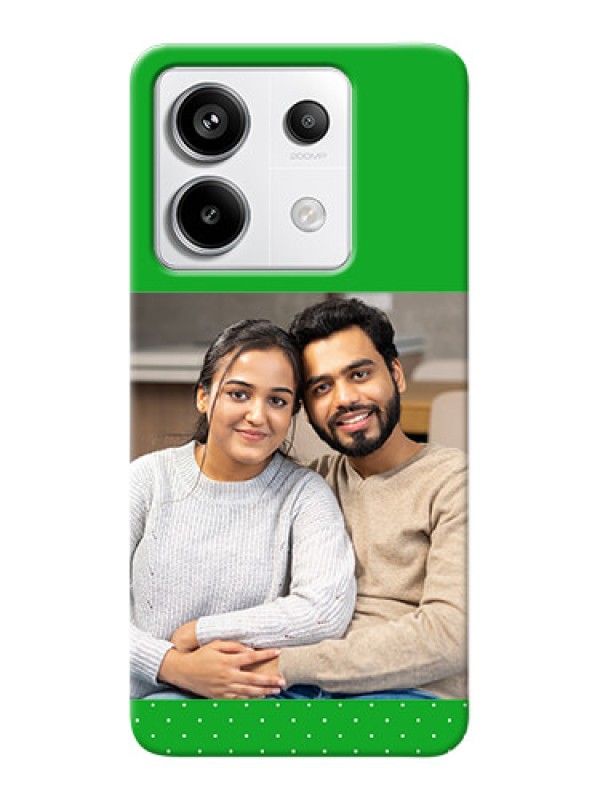 Custom Redmi Note 13 Pro 5G Personalised mobile covers: Green Pattern Design