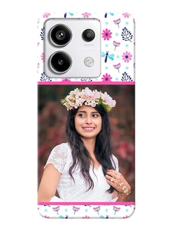 Custom Redmi Note 13 Pro 5G Mobile Covers: Colorful Flower Design