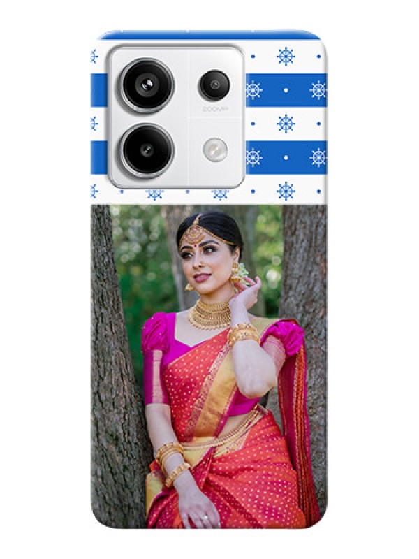 Custom Redmi Note 13 Pro 5G custom mobile covers: Snow Pattern Design