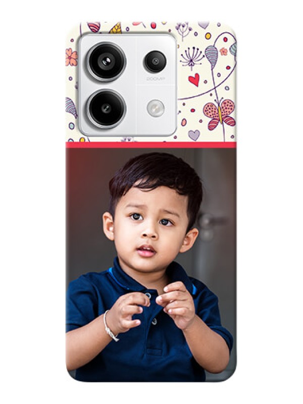 Custom Redmi Note 13 Pro 5G phone back covers: Premium Floral Design