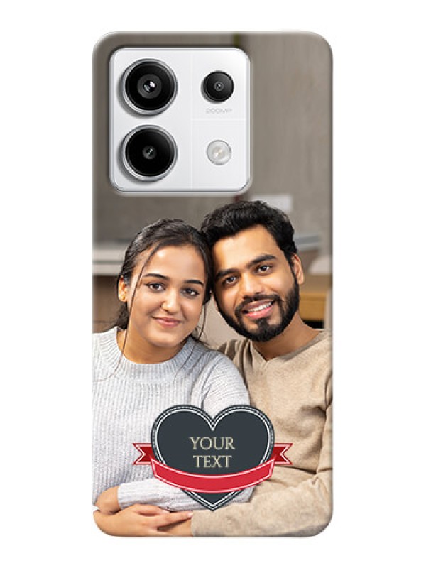 Custom Redmi Note 13 Pro 5G mobile back covers online: Just Married Couple Design