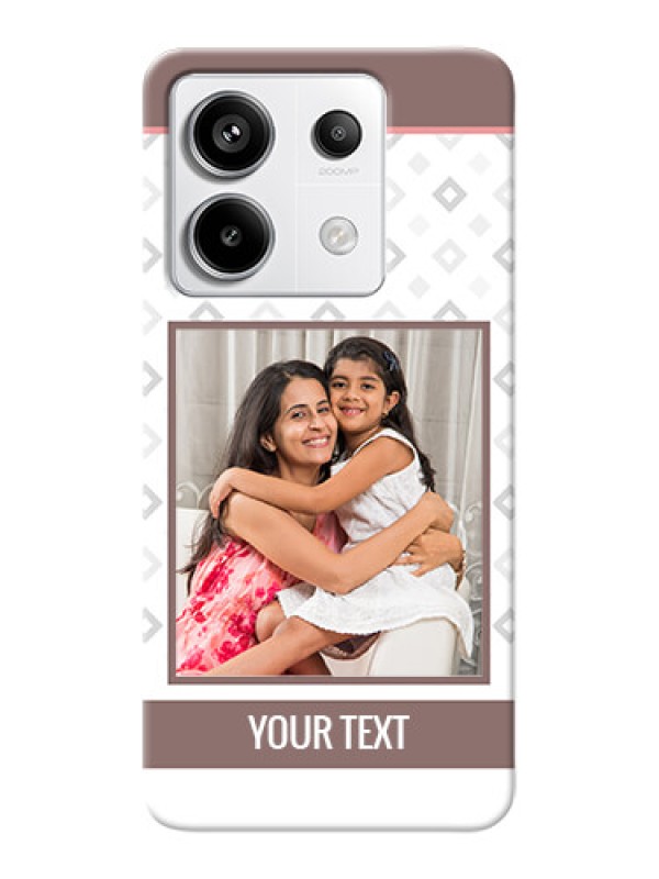 Custom Redmi Note 13 Pro 5G custom back covers: Simple Diamond Design