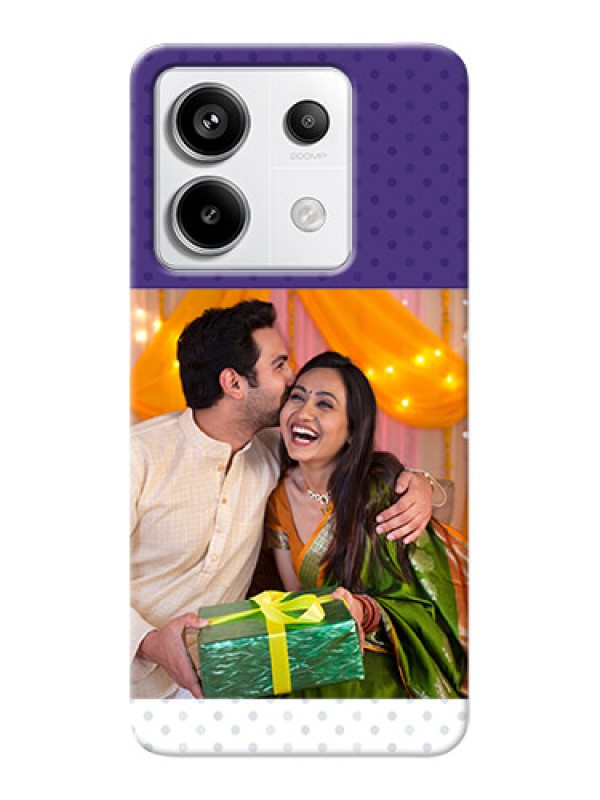 Custom Redmi Note 13 Pro 5G mobile phone cases: Violet Pattern Design