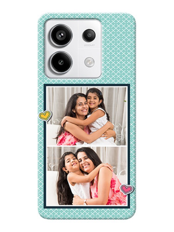 Custom Redmi Note 13 Pro 5G Custom Phone Cases: 2 Image Holder with Pattern Design