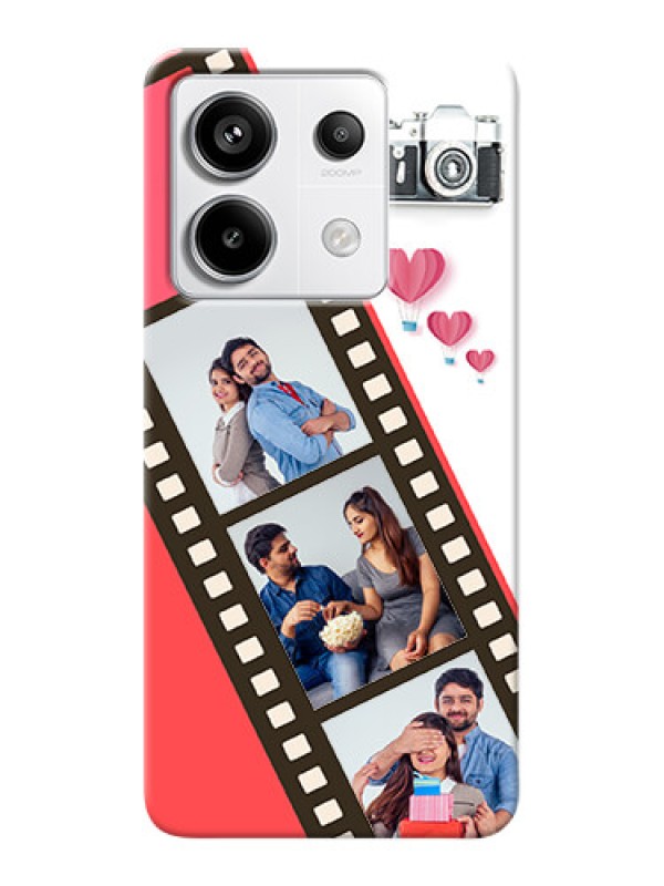 Custom Redmi Note 13 Pro 5G custom phone covers: 3 Image Holder with Film Reel