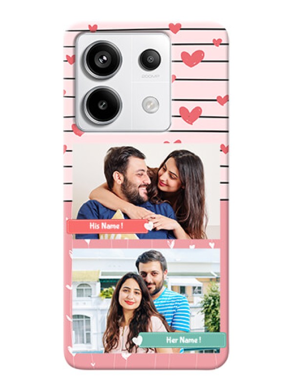 Custom Redmi Note 13 Pro 5G custom mobile covers: Photo with Heart Design