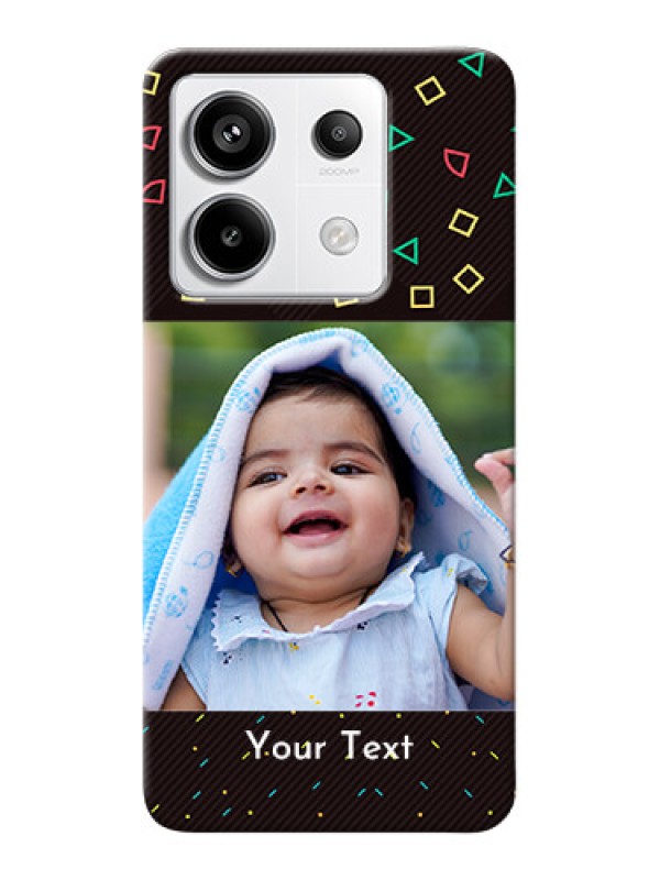 Custom Redmi Note 13 Pro 5G custom mobile cases with confetti birthday design