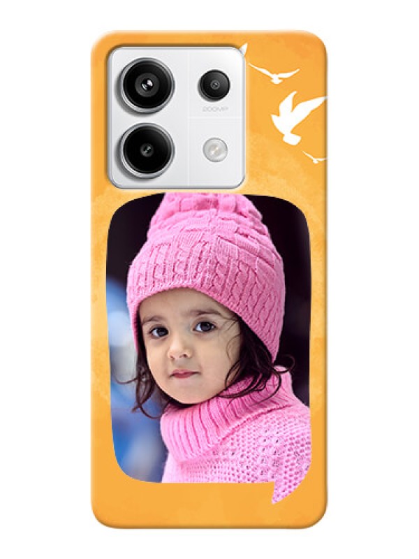 Custom Redmi Note 13 Pro 5G Phone Covers: Water Color Design with Bird Icons