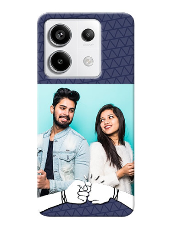 Custom Redmi Note 13 Pro 5G Mobile Covers Online with Best Friends Design