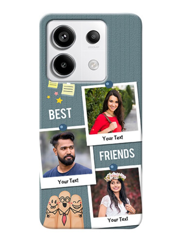 Custom Redmi Note 13 Pro 5G Mobile Cases: Sticky Frames and Friendship Design