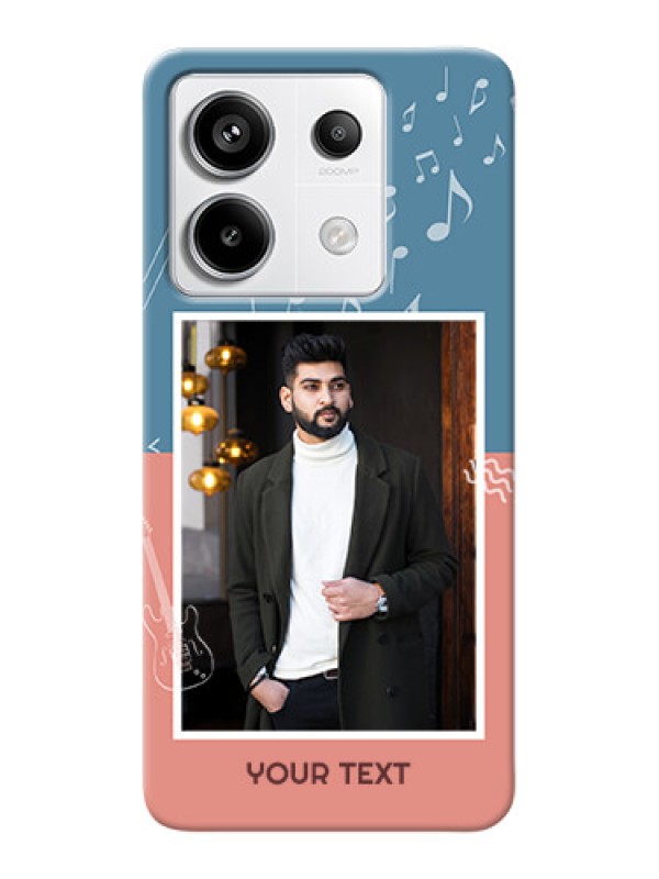 Custom Redmi Note 13 Pro 5G Phone Back Covers with Color Musical Note Design