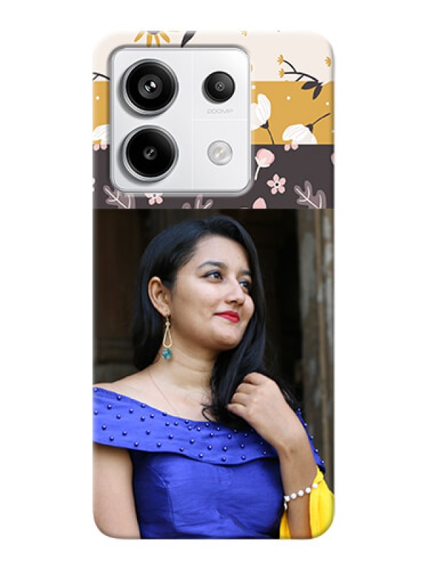 Custom Redmi Note 13 Pro 5G mobile cases online: Stylish Floral Design