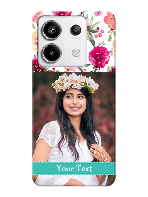 Custom Redmi Note 13 Pro 5G Personalized Mobile Cases: Watercolor Floral Design