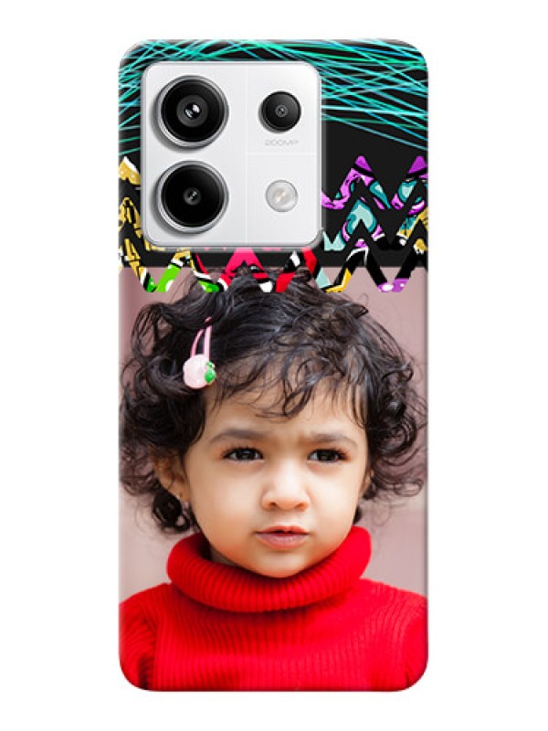 Custom Redmi Note 13 Pro 5G personalized phone covers: Neon Abstract Design