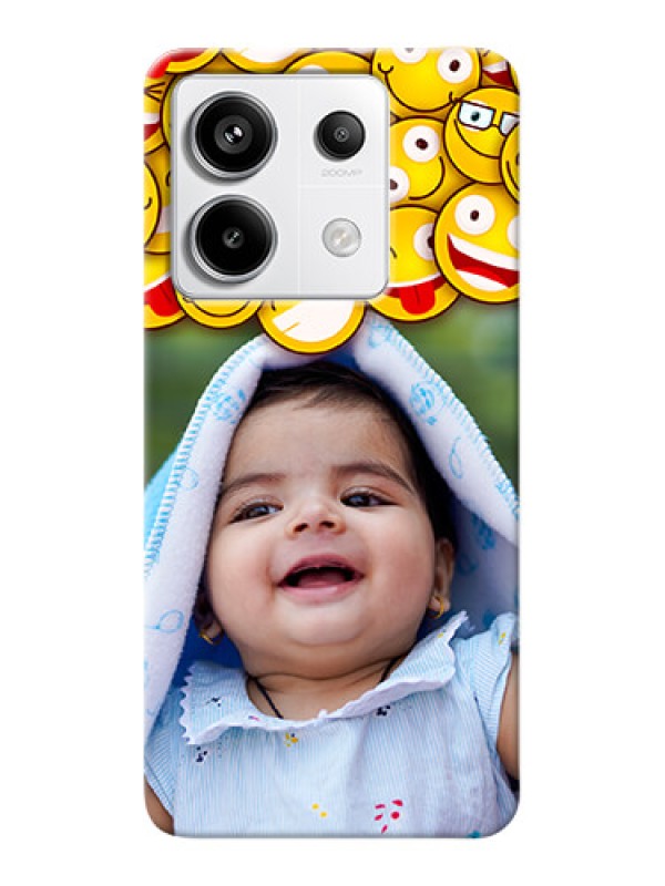 Custom Redmi Note 13 Pro 5G Custom Phone Cases with Smiley Emoji Design