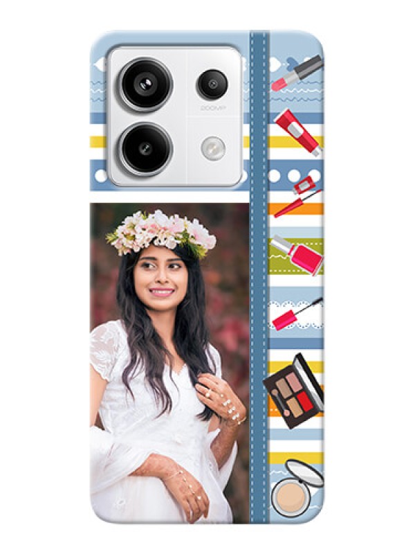 Custom Redmi Note 13 Pro 5G Personalized Mobile Cases: Makeup Icons Design