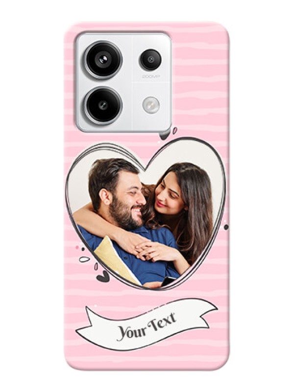 Custom Redmi Note 13 Pro 5G custom mobile phone covers: Vintage Heart Design