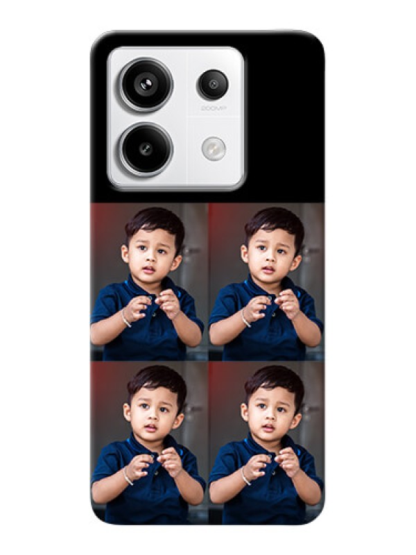Custom Redmi Note 13 Pro 5G 4 Image Holder on Mobile Cover