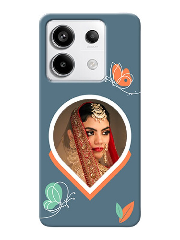 Custom Redmi Note 13 Pro 5G Custom Mobile Case with Droplet Butterflies Design