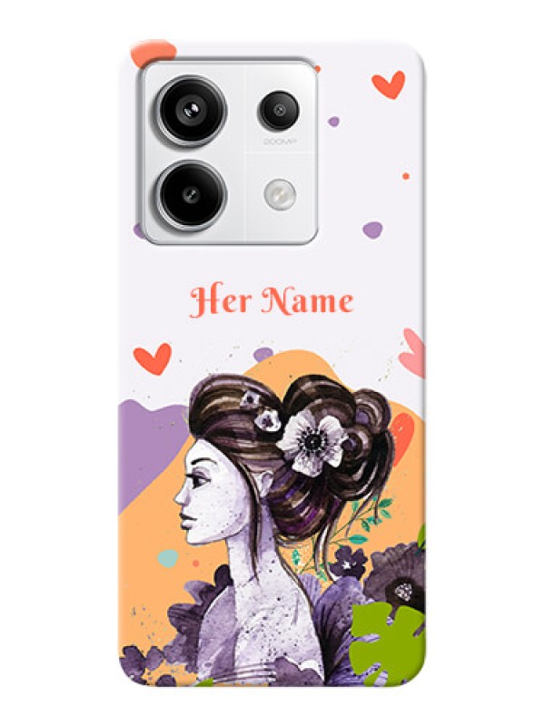 Custom Redmi Note 13 Pro 5G Personalized Phone Case with Woman And Nature Design