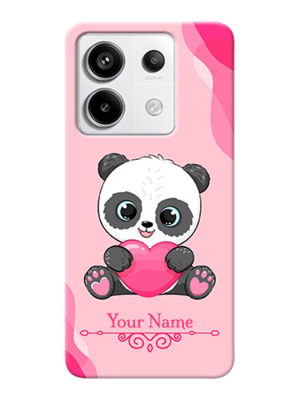 Custom Redmi Note 13 Pro 5G Custom Mobile Case with Cute Panda Design
