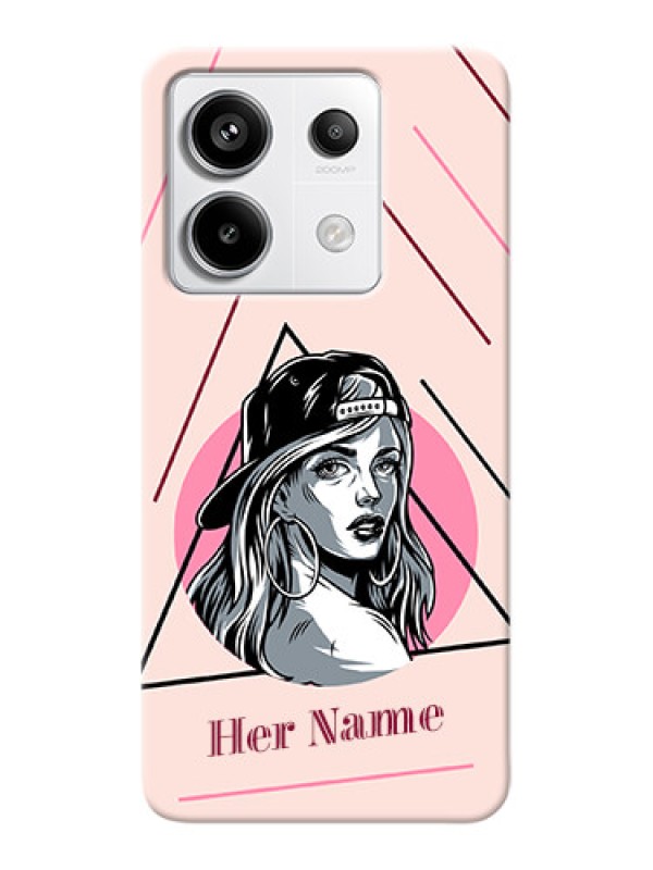 Custom Redmi Note 13 Pro 5G Personalized Phone Case with Rockstar Girl Design