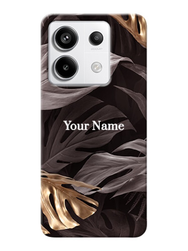 Custom Redmi Note 13 Pro 5G Personalised Phone Case with Wild Leaves digital paint Design