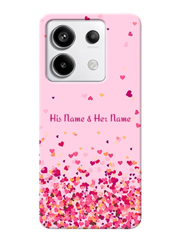 Custom Redmi Note 13 Pro 5G Photo Printing on Case with Floating Hearts Design