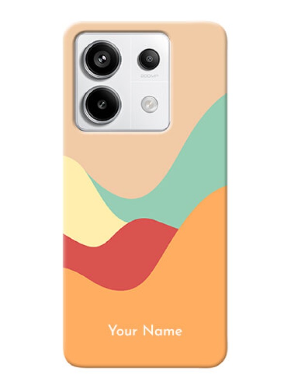 Custom Redmi Note 13 Pro 5G Personalized Phone Case with Ocean Waves Multicolour Design