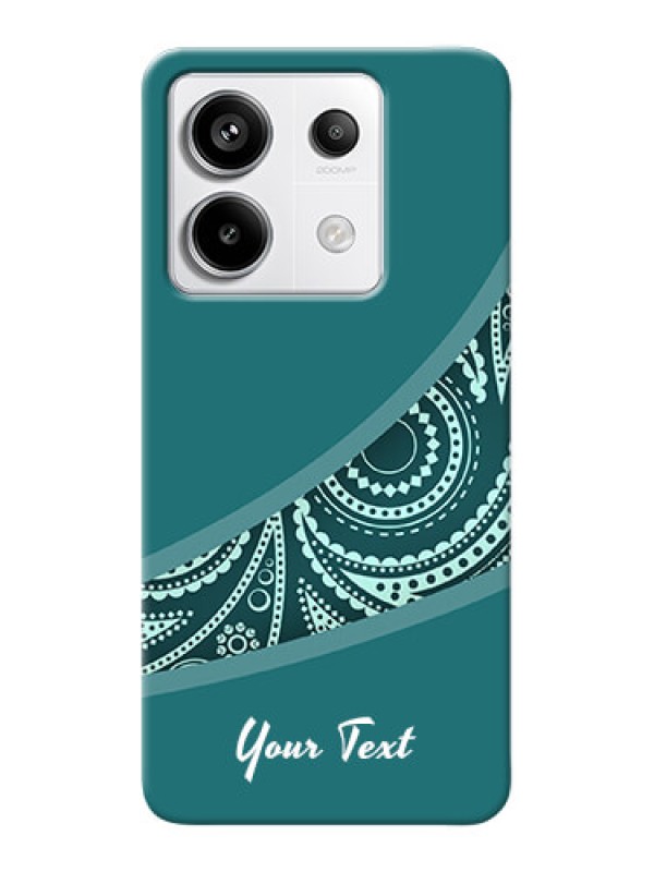 Custom Redmi Note 13 Pro 5G Photo Printing on Case with semi visible floral Design