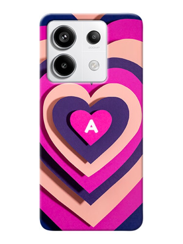Custom Redmi Note 13 Pro 5G Custom Mobile Case with Cute Heart Pattern Design