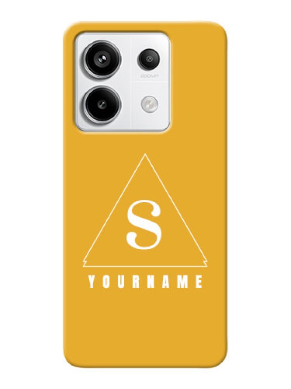 Custom Redmi Note 13 Pro 5G Personalized Phone Case with simple triangle Design