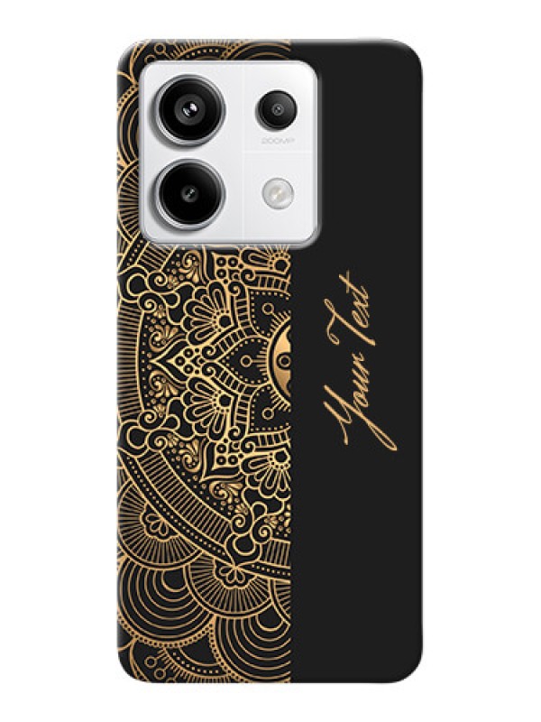 Custom Redmi Note 13 Pro 5G Photo Printing on Case with Mandala art with custom text Design