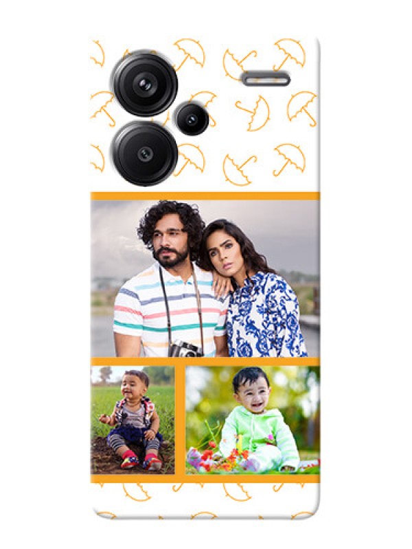 Custom Redmi Note 13 Pro Plus 5G Personalised Phone Cases: Yellow Pattern Design