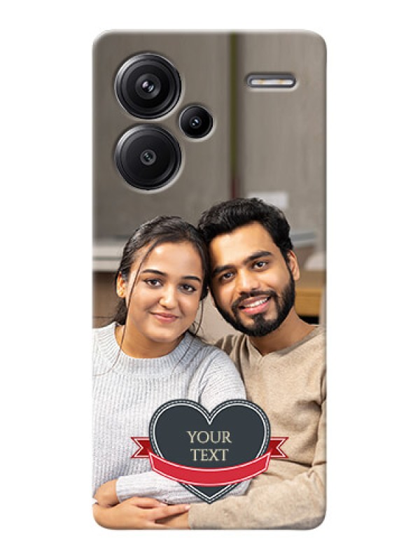 Custom Redmi Note 13 Pro Plus 5G mobile back covers online: Just Married Couple Design