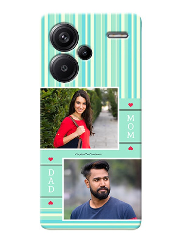 Custom Redmi Note 13 Pro Plus 5G custom mobile phone covers: Mom & Dad Pic Design