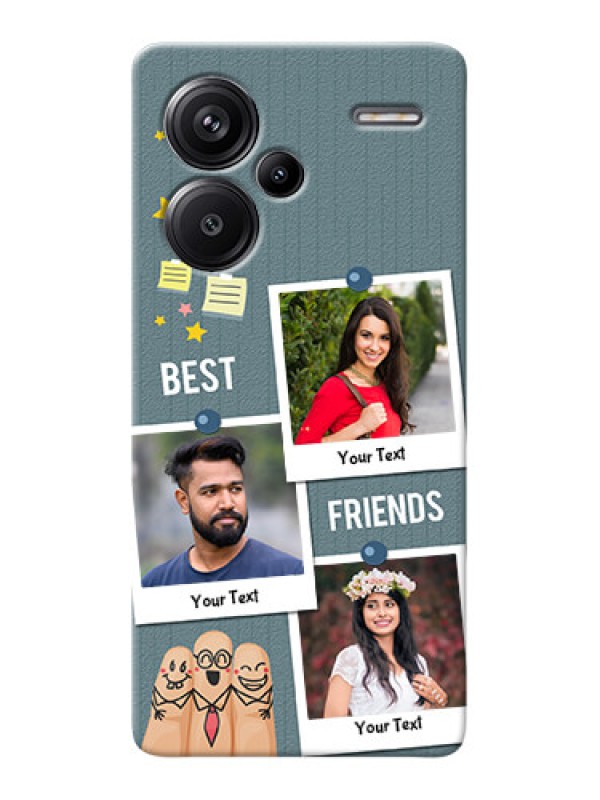 Custom Redmi Note 13 Pro Plus 5G Mobile Cases: Sticky Frames and Friendship Design