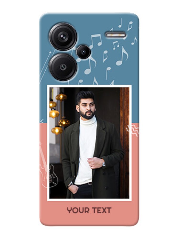 Custom Redmi Note 13 Pro Plus 5G Phone Back Covers with Color Musical Note Design