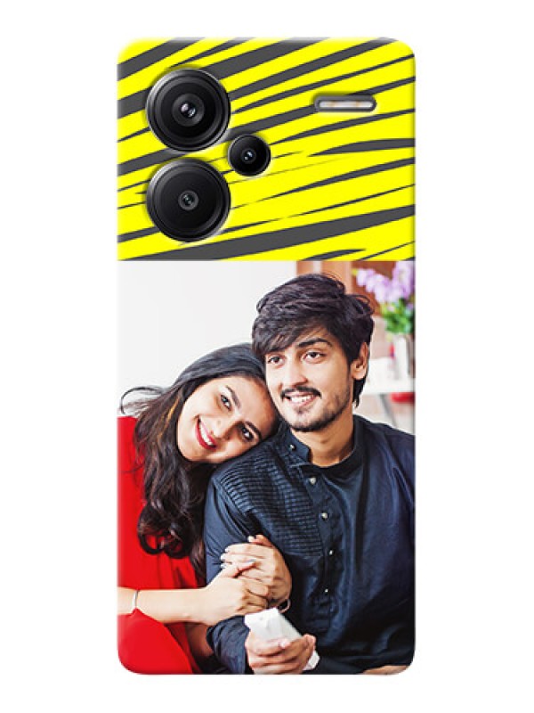 Custom Redmi Note 13 Pro Plus 5G Personalised mobile covers: Yellow Abstract Design