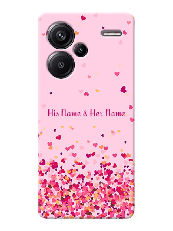 Custom Redmi Note 13 Pro Plus 5G Photo Printing on Case with Floating Hearts Design