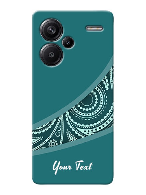 Custom Redmi Note 13 Pro Plus 5G Photo Printing on Case with semi visible floral Design