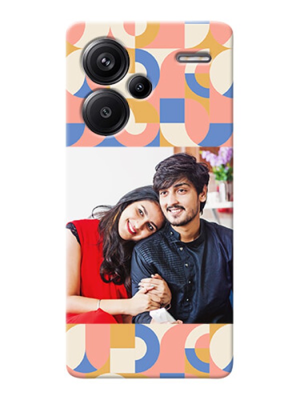 Custom Redmi Note 13 Pro Plus 5G Photo Printing on Case with Semiwithcircle Maze Pattern Design